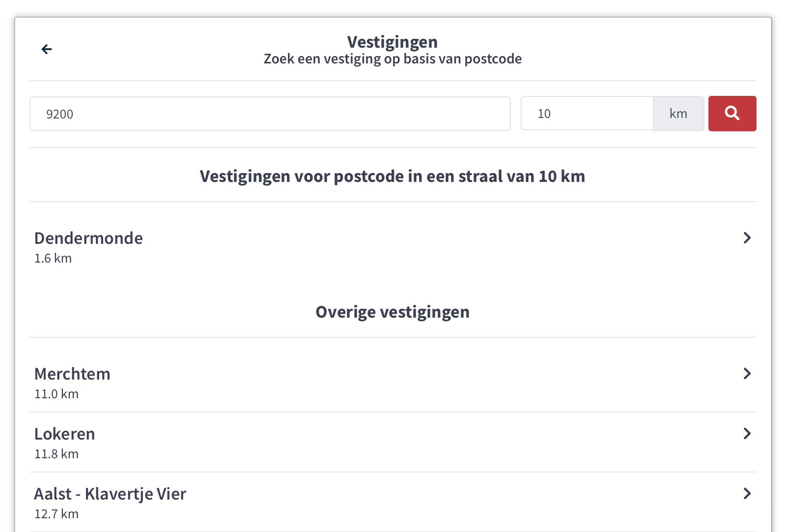 Flow Mybooking Patiënt Stap 2