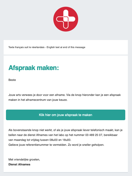 Mail Afspraak Nl